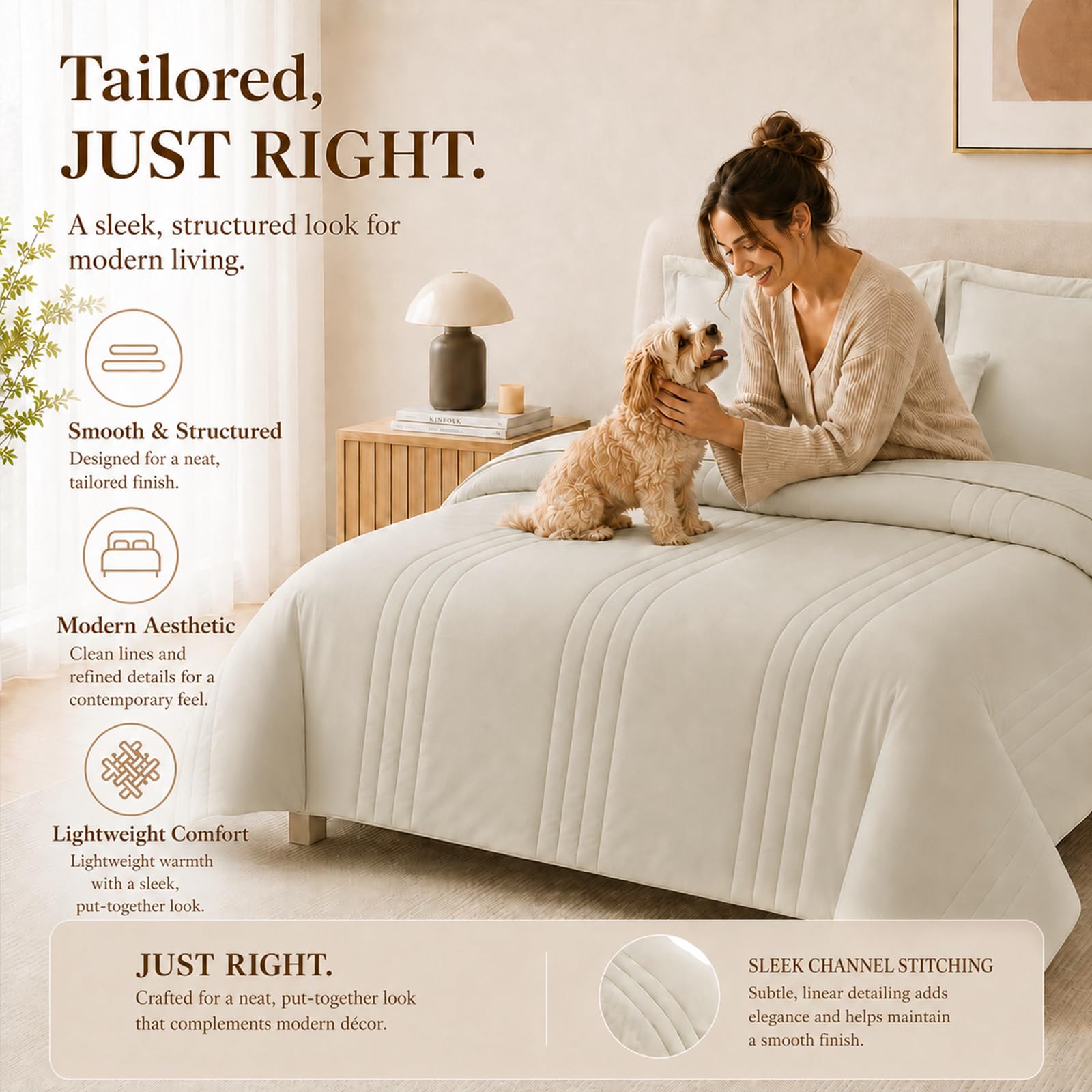 CozyLux fitted sheet showing 14-inch deep pocket for secure mattress fit and easy use
