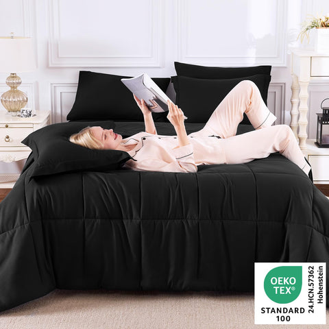 CozyLux fitted sheet close-up highlighting 14-inch deep pocket for secure mattress fit