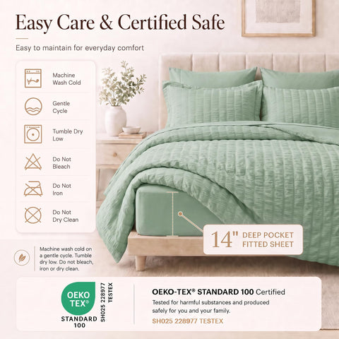 CozyLux flat sheet and pillowcase laid flat showing soft microfiber and smooth finish
