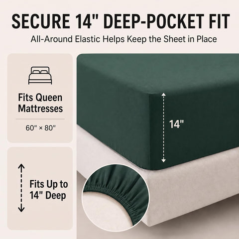 CozyLux four matching pillowcases stacked to show coordinated bedroom style