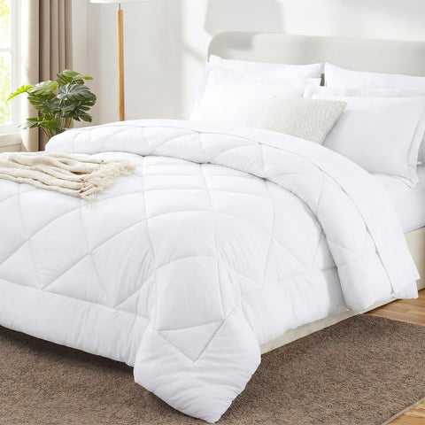 CozyLux front view of packaged 7-piece comforter set showing convenience