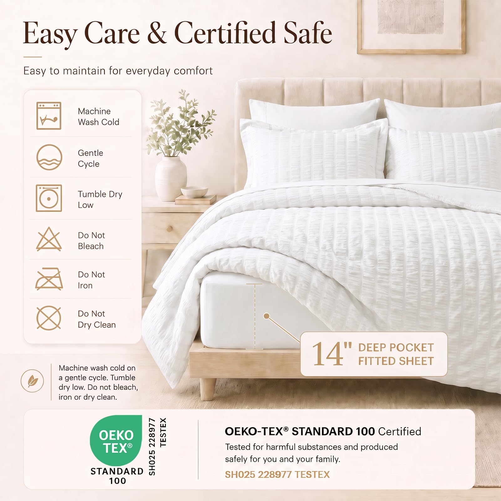 CozyLux full set in a styled bedroom conveying coordinated bedding and an inviting sleep space