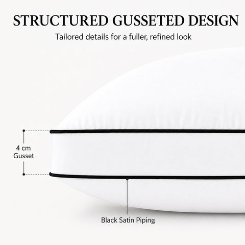 CozyLux gusseted sidewall close-up demonstrating loft retention