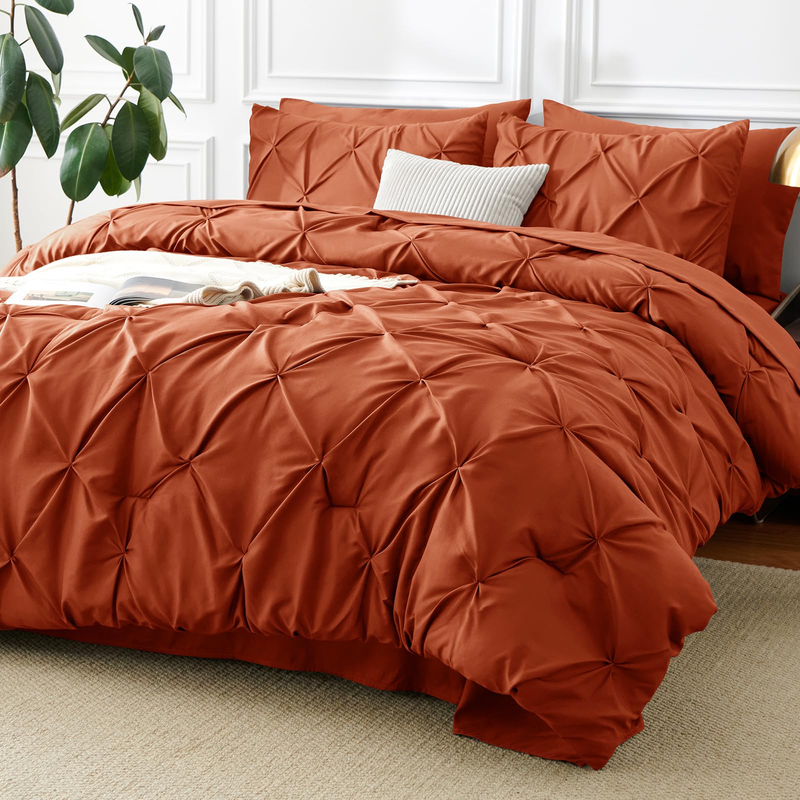 CozyLux front packaging showing terracotta seven-piece set and neat presentation