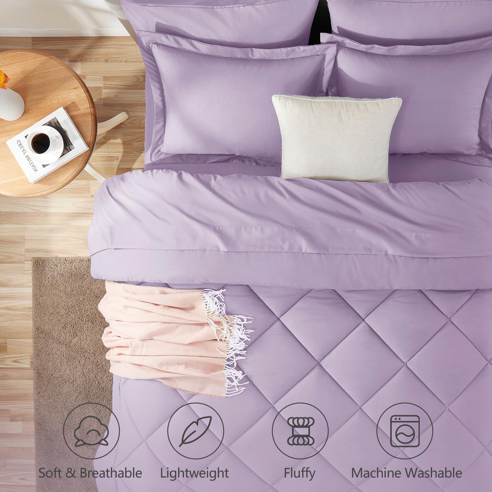 CozyLux close-up of brushed microfiber texture highlighting soft hand-feel