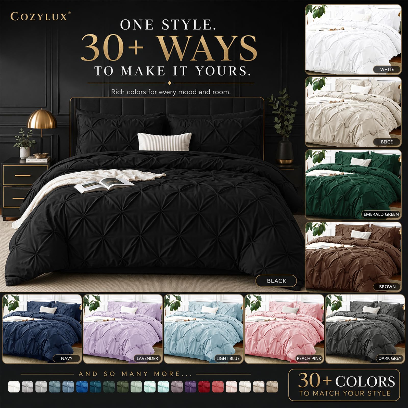 CozyLux brushed microfiber texture macro showing soft feel and cozy comfort