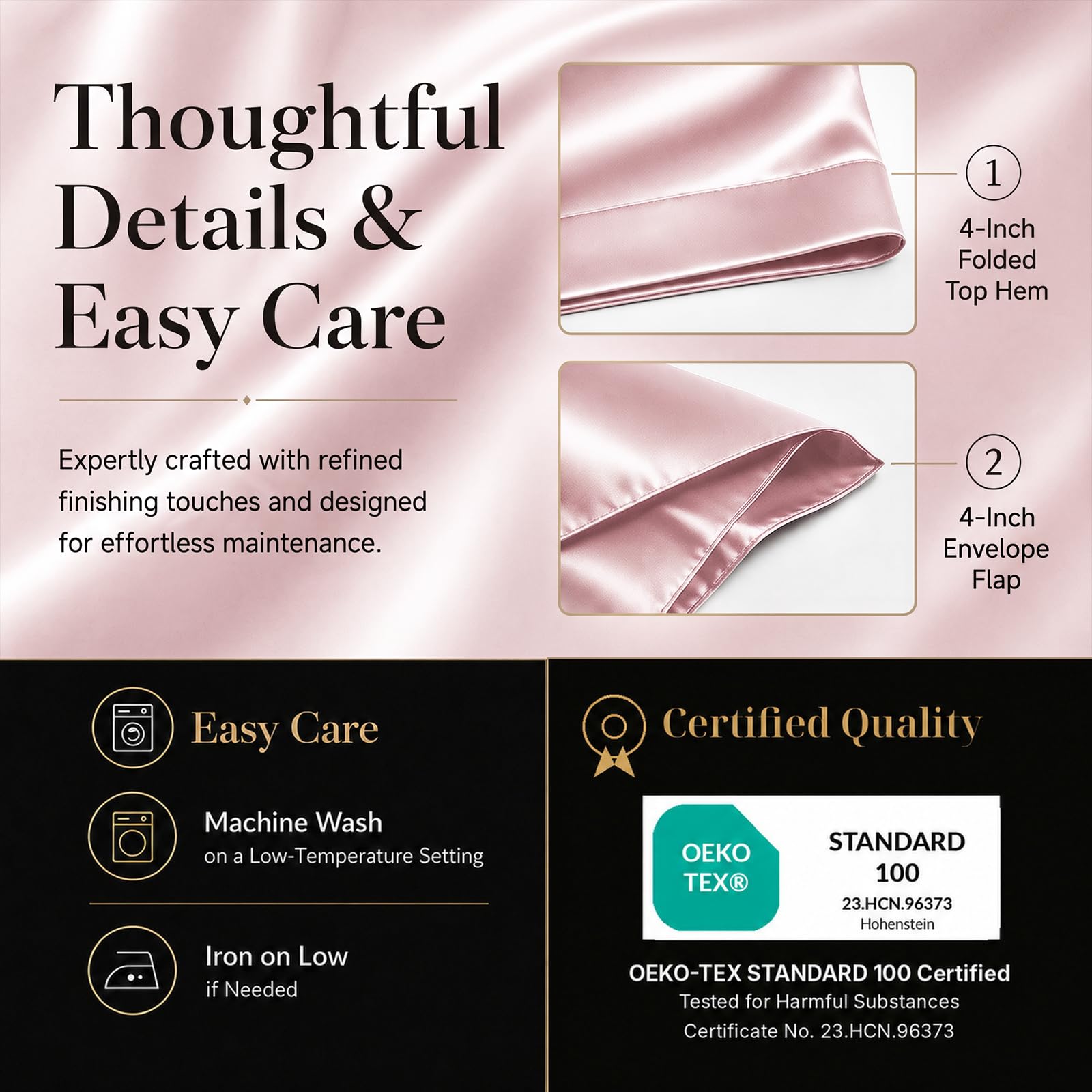 CozyLux fitted sheet on 14-inch mattress displaying secure fit and anti-slip benefit