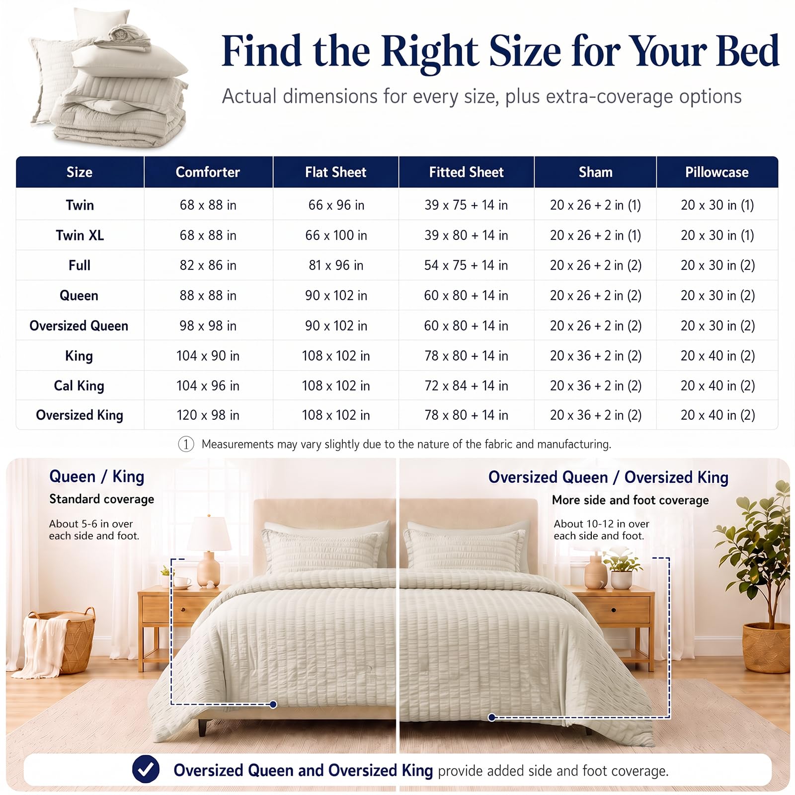 CozyLux vacuum-compressed packaging showing easy shipping and storage benefit