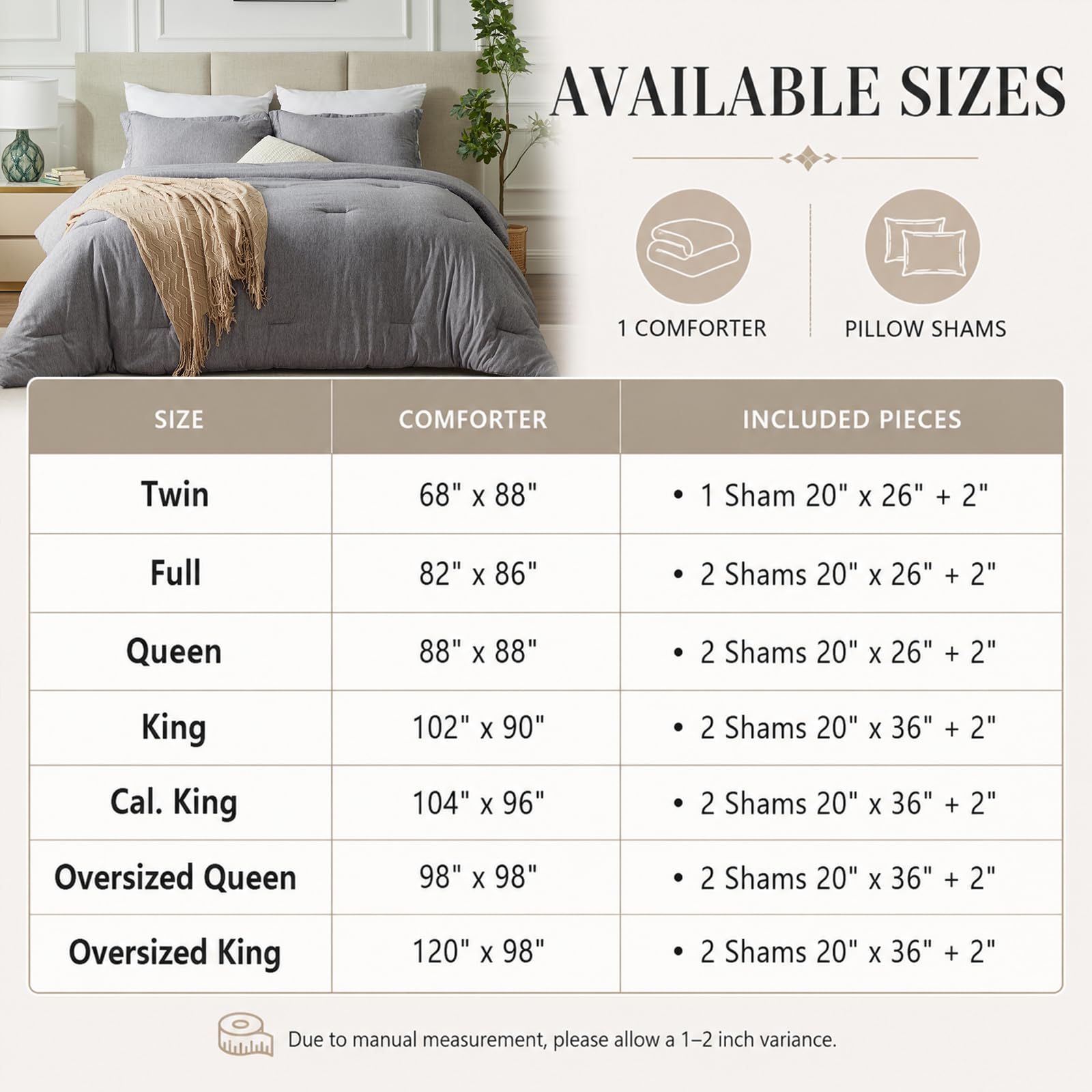 CozyLux vacuum-packed shipping bundle showing compact delivery benefit