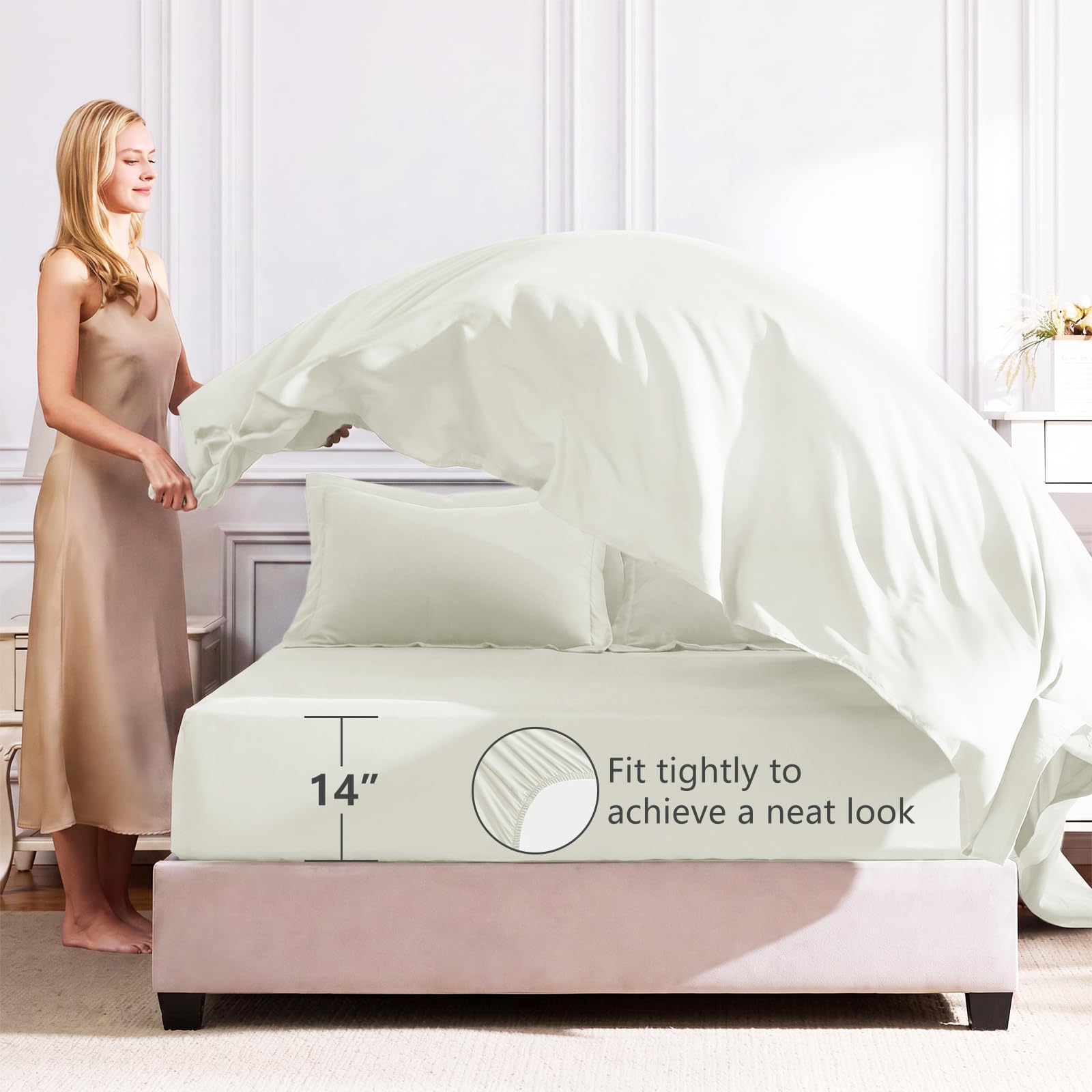 CozyLux pillow sham and pillowcase displayed for coordinated bedding
