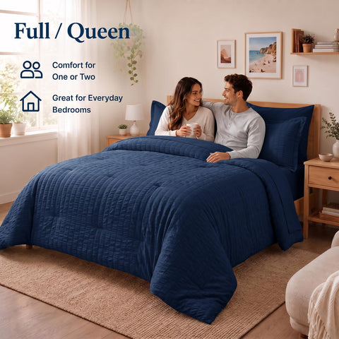 CozyLux arranged pillow shams and pillowcases showing layered comfort