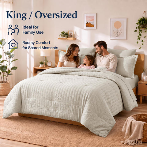 CozyLux pillow shams and pillowcases arranged on bed showing matching set Benefit: cohesive styling