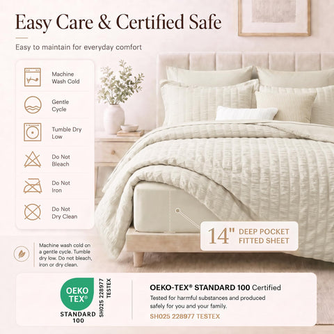 CozyLux pillow shams and pillowcases arranged to show coordinated look and softness