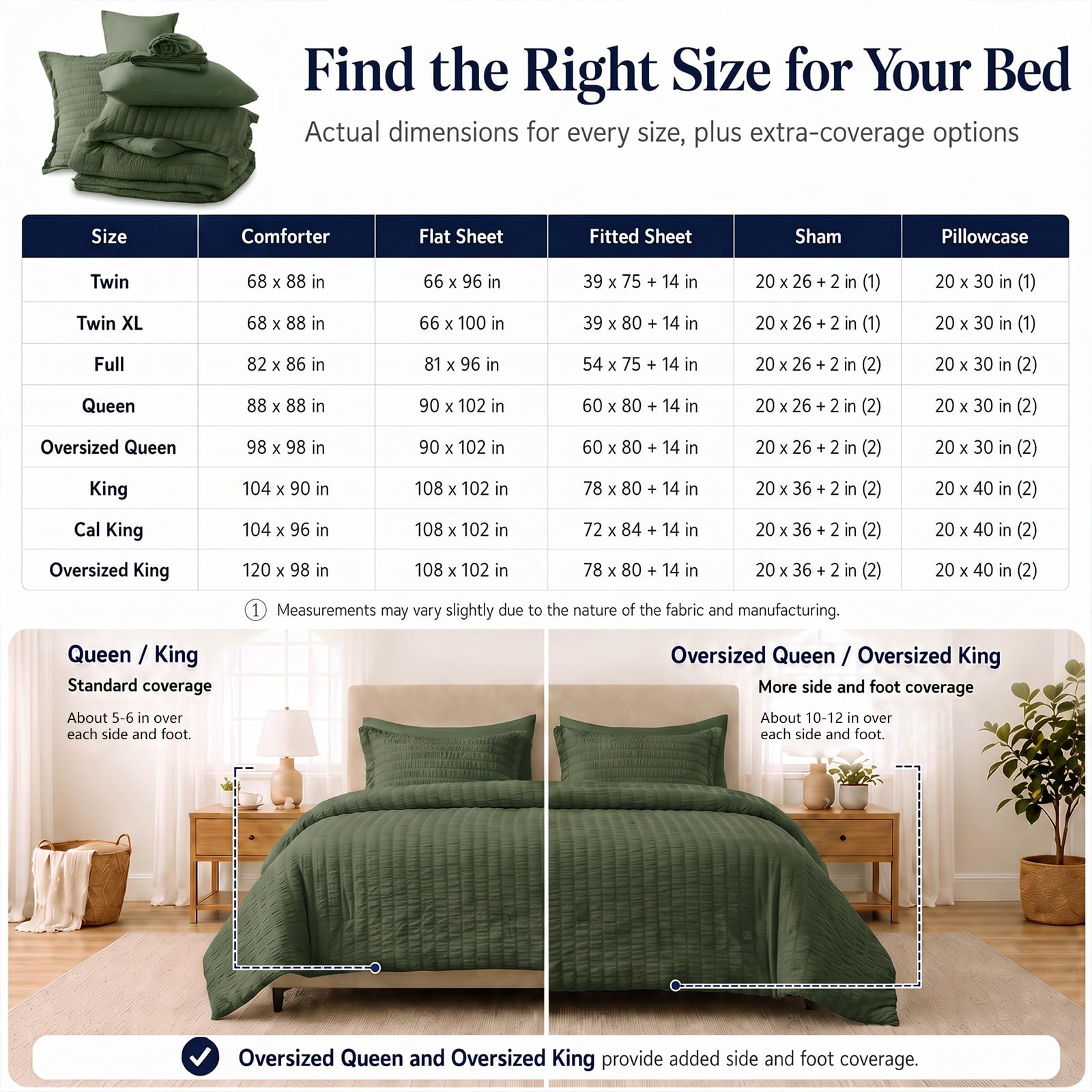 CozyLux pillow shams and pillowcases displayed for coordinated bed styling