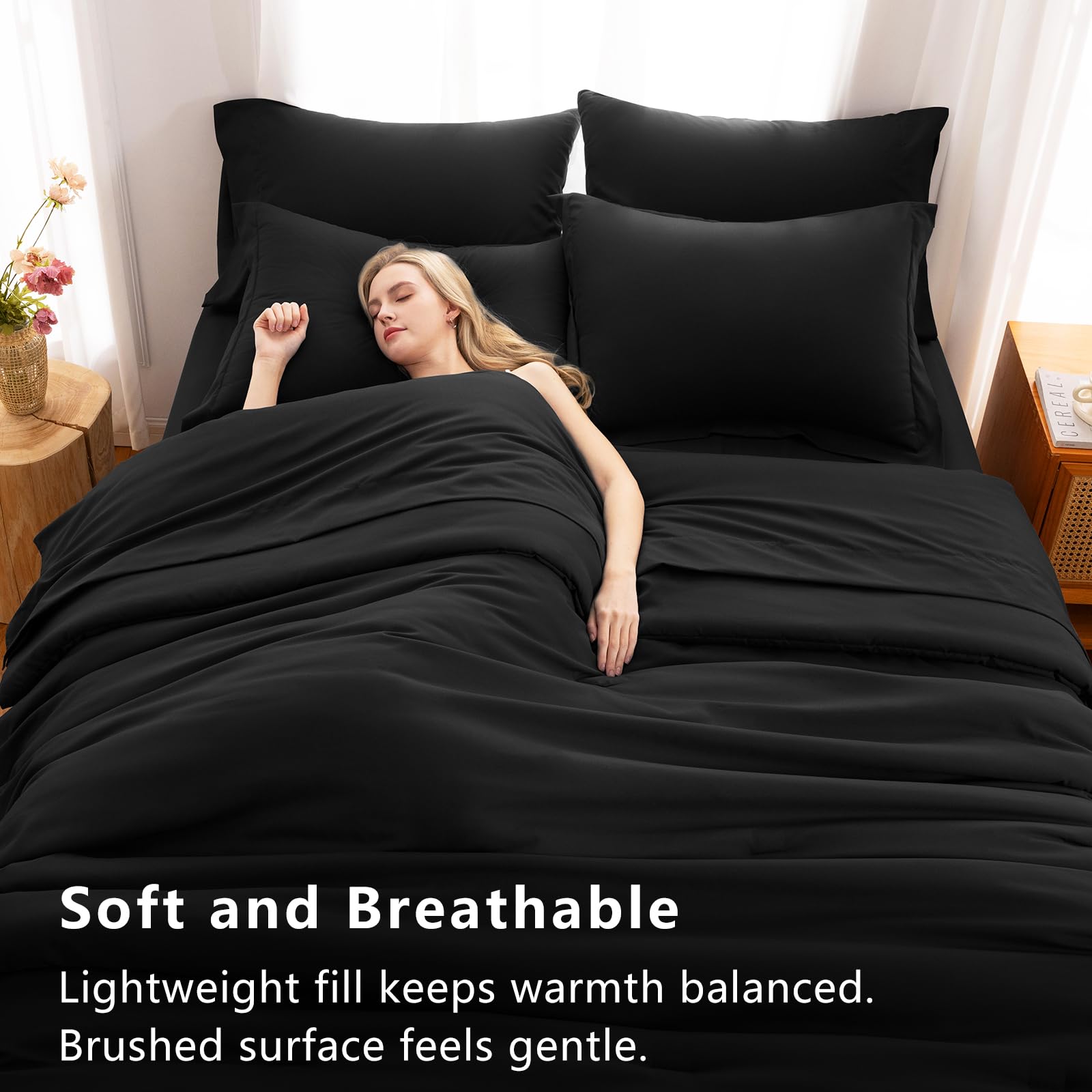 CozyLux envelope pillowcase and sham showing secure closure and tidy look benefit