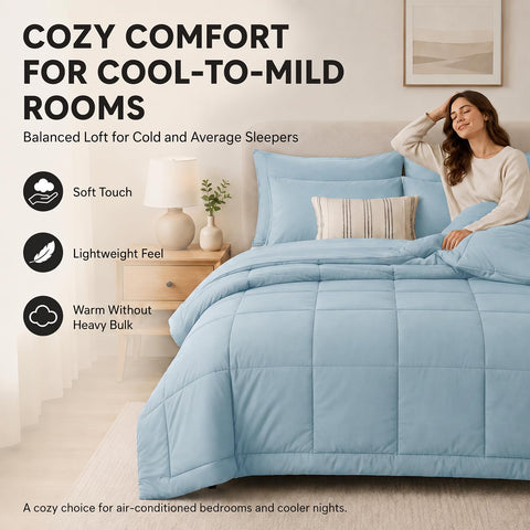 CozyLux four pillowcases neatly arranged offering a cohesive bedroom look