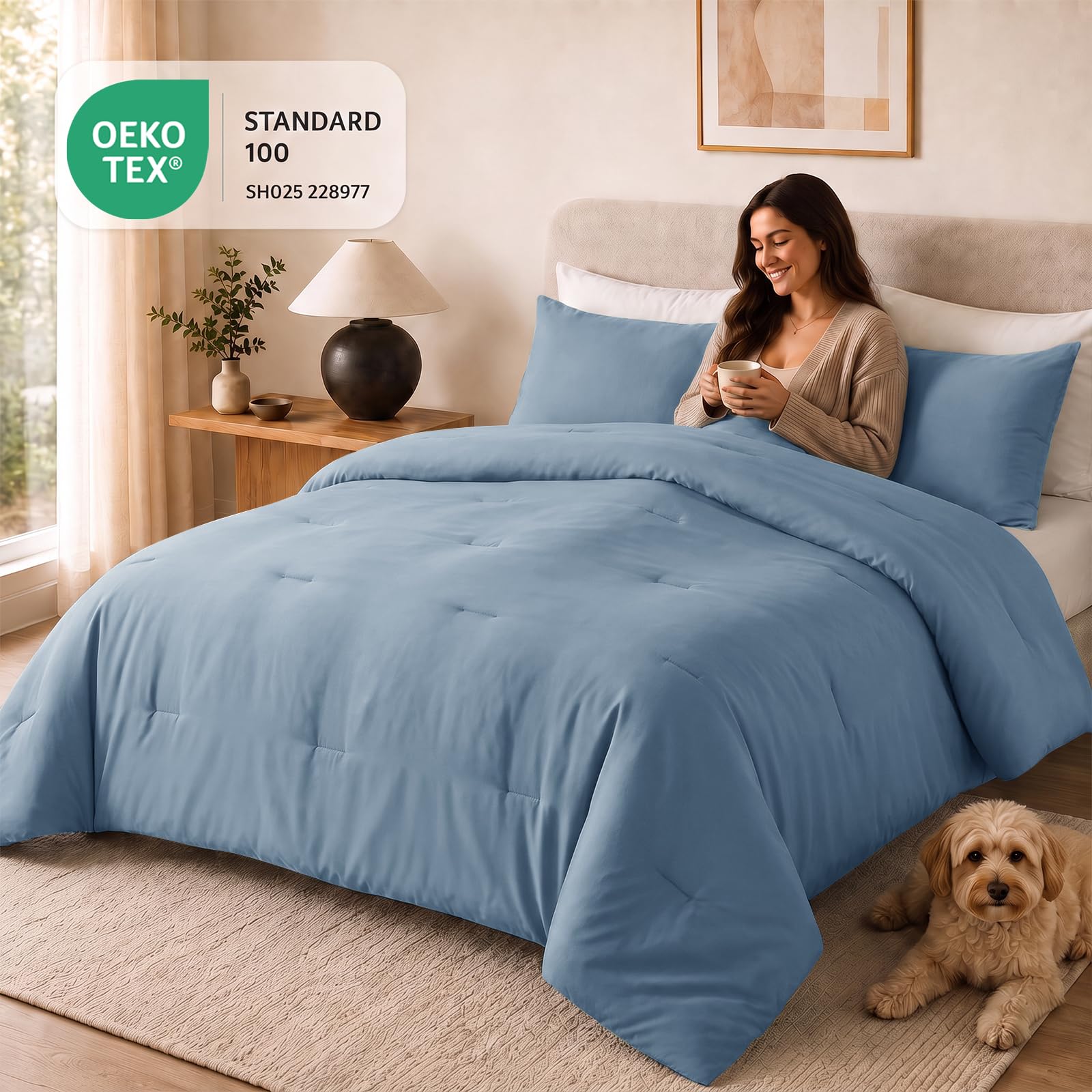 CozyLux matching pillowcases illustrating coordinated bedding set look
