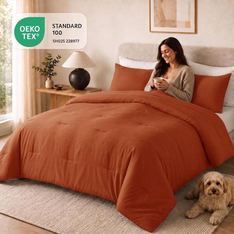CozyLux pillowcases displayed for coordinated look and comfortable support