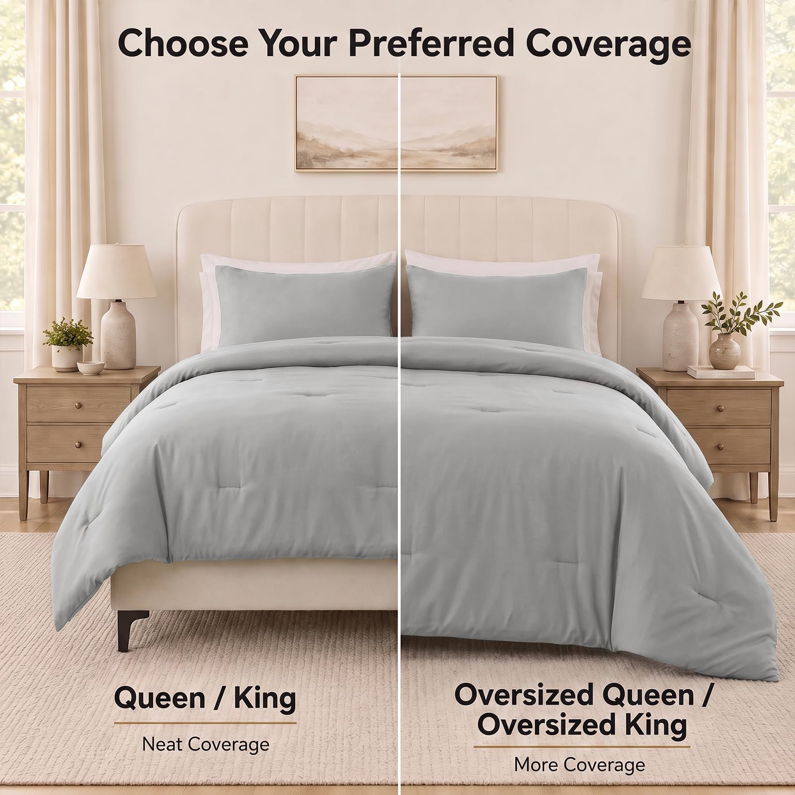CozyLux matching pillowcases displayed to show coordinated bedding benefit