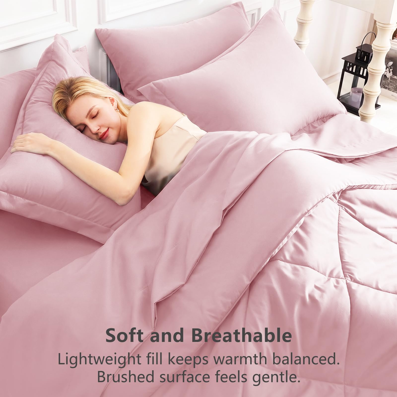 CozyLux pillow sham and pillowcase detail highlighting matching styling and finish