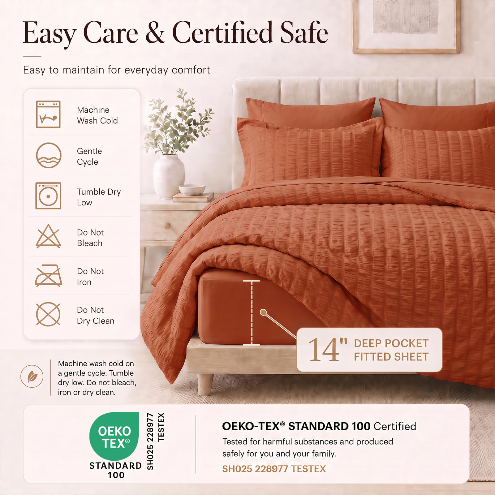 CozyLux pillows and shams arrangement showing coordinated look and layered comfort