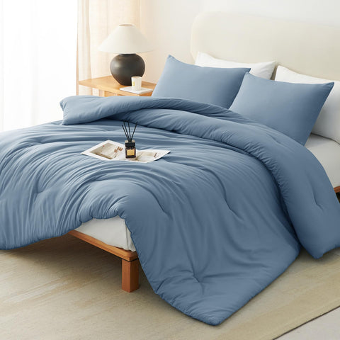 CozyLux queen comforter front view showing neat drape and elegant color