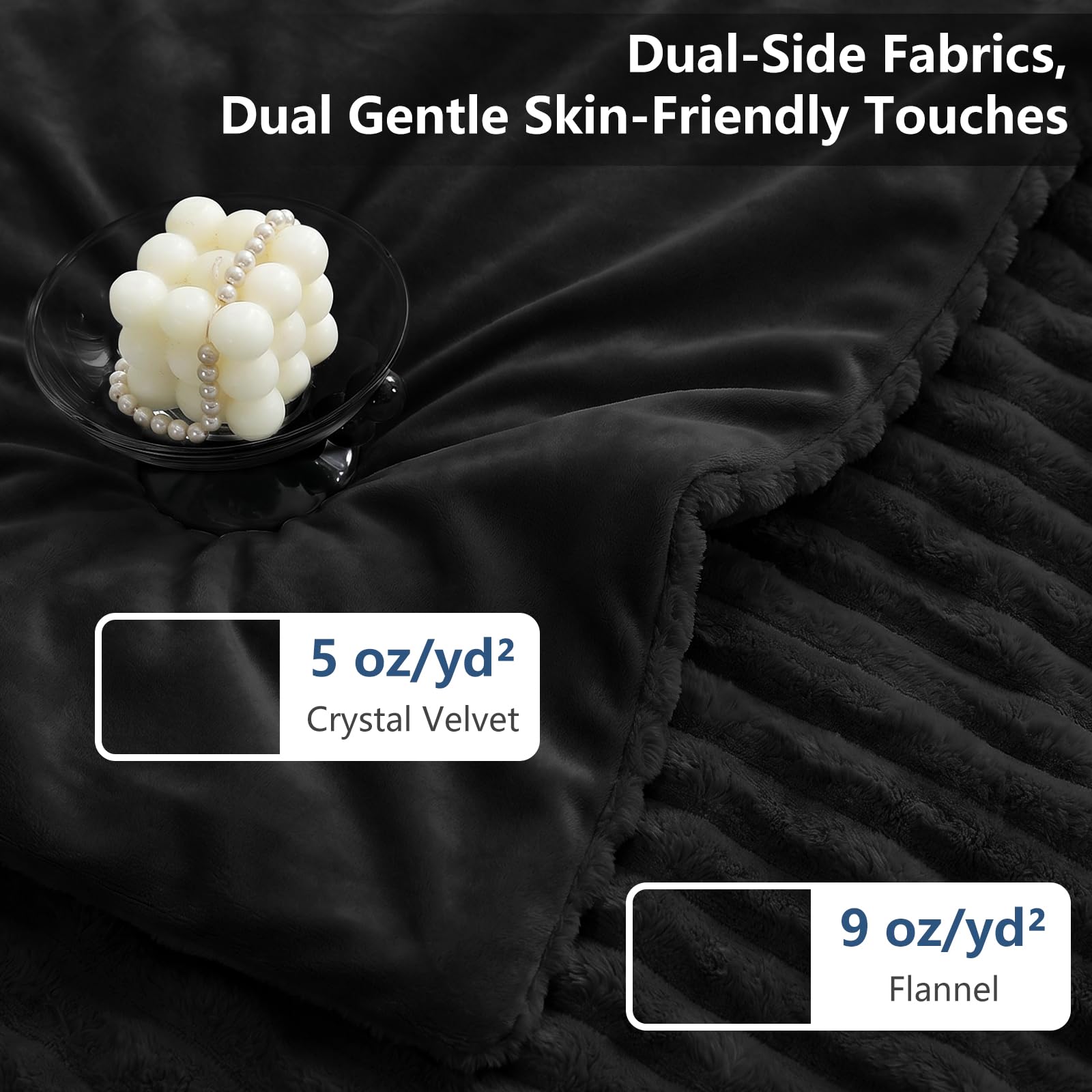CozyLux reverse crystal velvet underside offering silky comfort