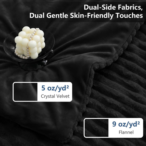 CozyLux reverse crystal velvet underside offering silky comfort