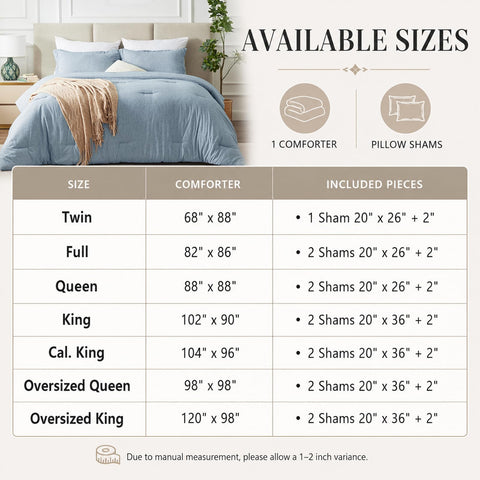CozyLux comforter on a queen mattress showing coverage and side drop