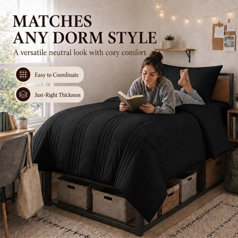 CozyLux sham and pillowcase display coordinated set for effortless styling