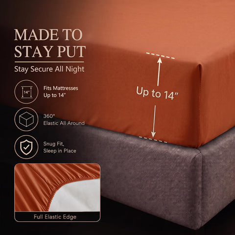 CozyLux pillow shams and pillowcases arranged to show matching pintuck design
