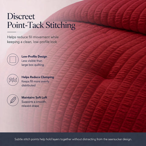 CozyLux fitted sheet corner demonstrating 14 inch deep pocket that stays put