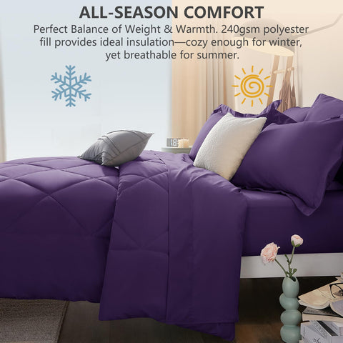 CozyLux staged full bed with ruler for size comparison and visual scale