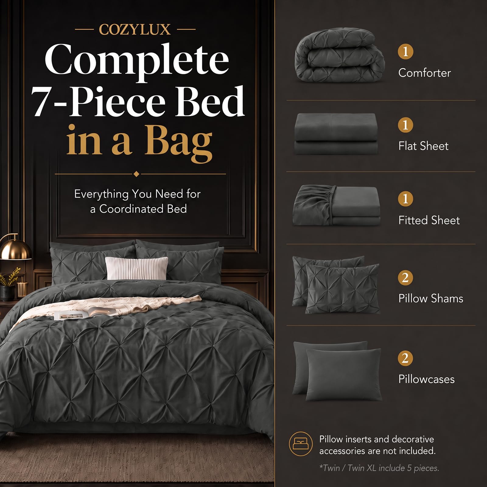 CozyLux brushed microfiber surface texture for softness and breathable comfort