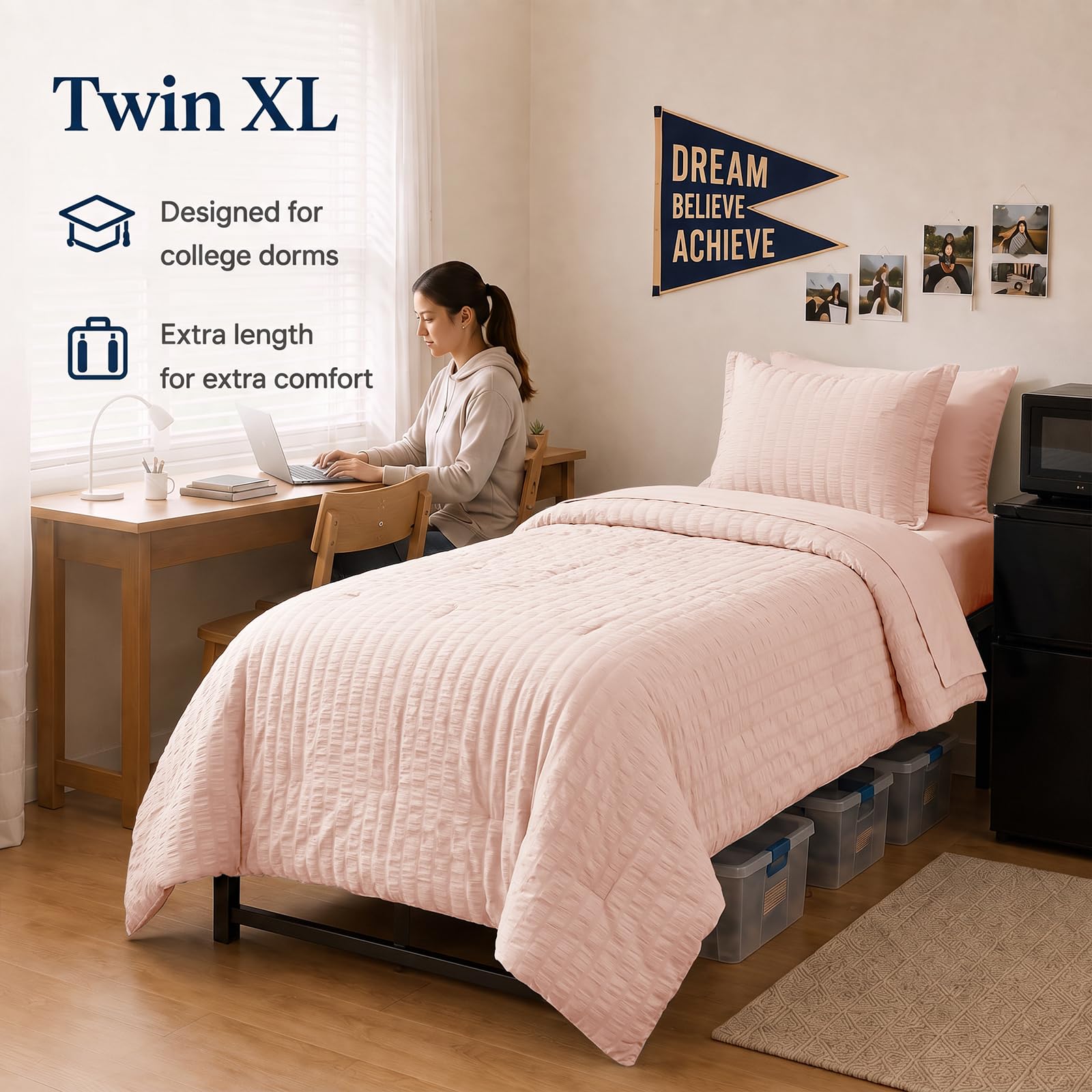 CozyLux vacuum-compressed packaging indicating compact delivery and easy unboxing