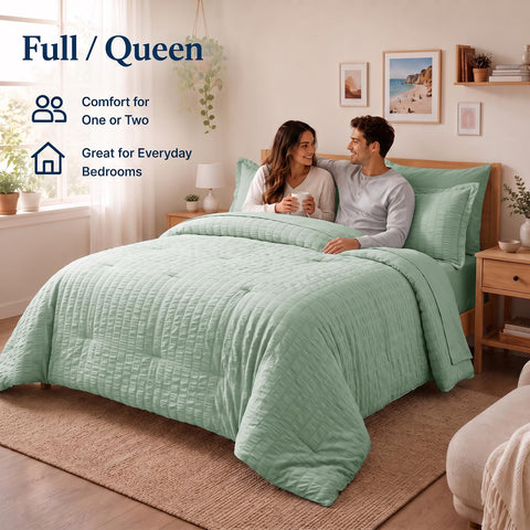 CozyLux vacuum-packed bedding being unpacked to reveal compact delivery and easy setup