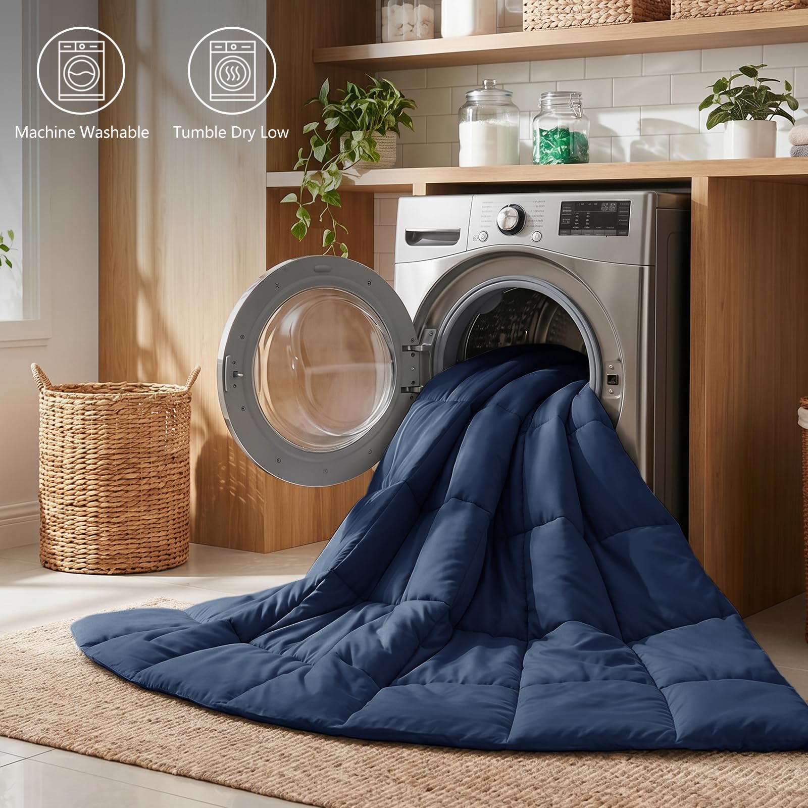 CozyLux comforter vacuum-packed during unboxing to show compact shipping