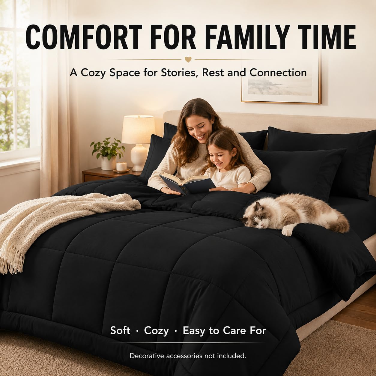 CozyLux vacuum-sealed package before fluffing to show compact shipping benefit