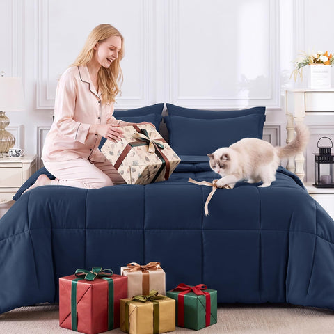 CozyLux vacuum-sealed unboxing illustrating compact shipping and easy setup