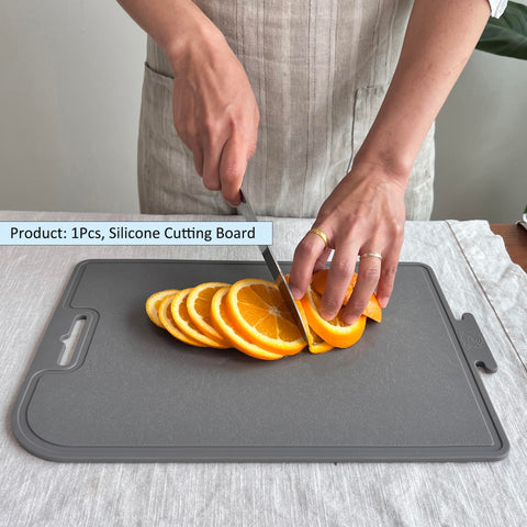 cozymomdeco folded board pouring chopped vegetables for easy transfer
