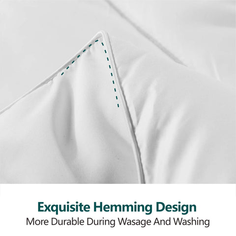 Cozynight on styled bed in bedroom demonstrating soft, inviting look