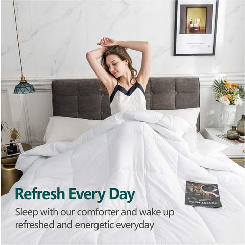 Cozynight vacuum packaging unpacked to show easy fluff-up recovery and clean delivery