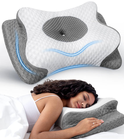 Cozyplayer front view showing ergonomic crescent shape and balanced support