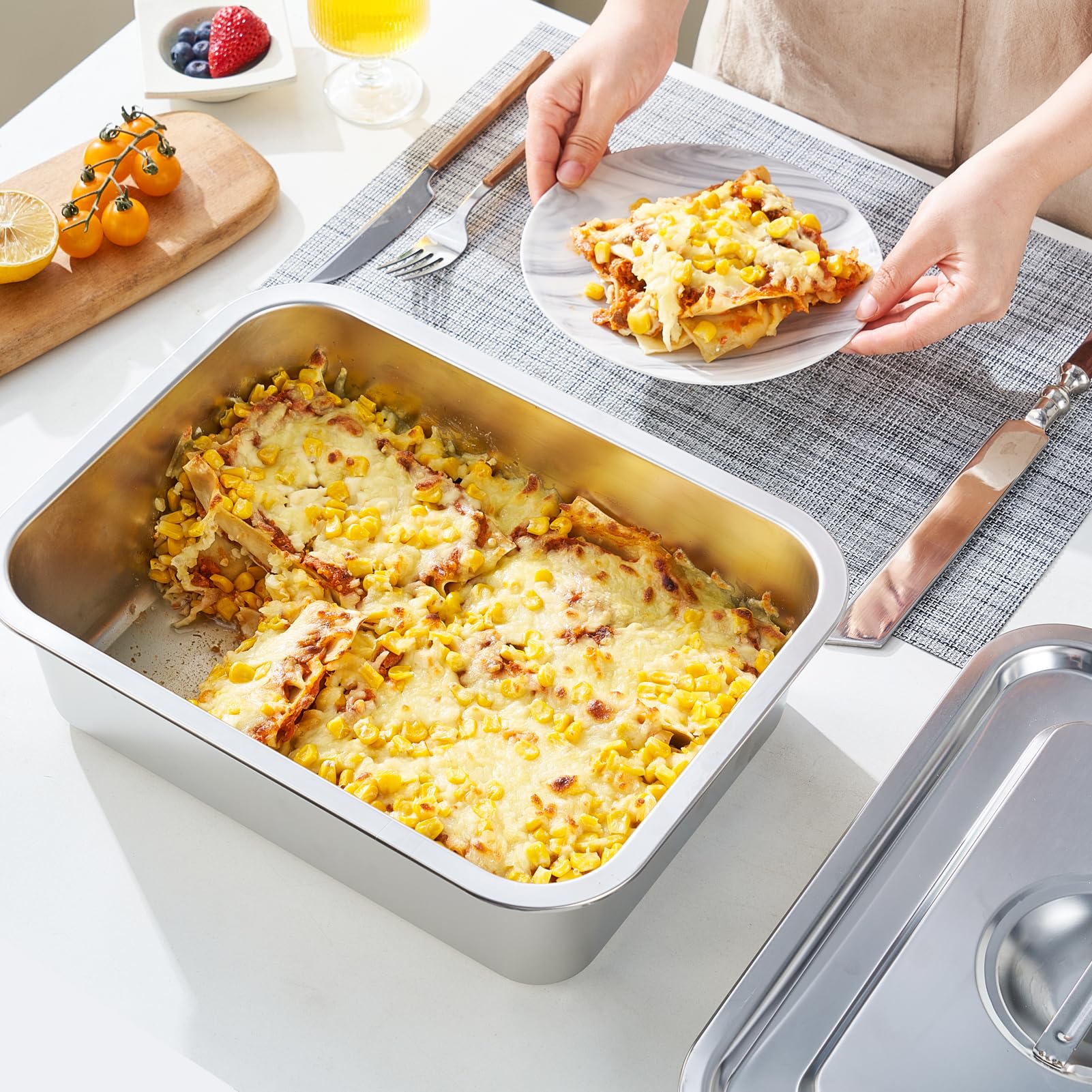 CozyState roasting chicken in pan showing high-heat performance