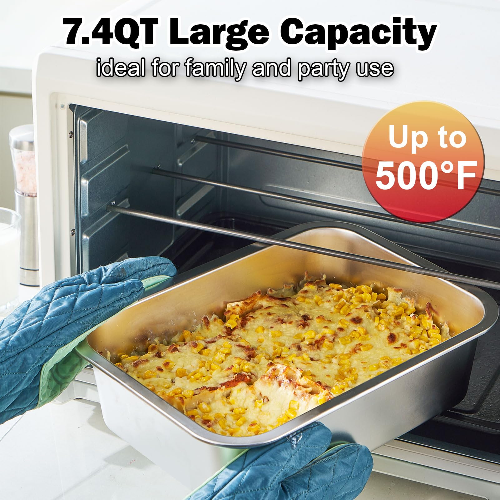 CozyState lasagna served from pan demonstrating even baking and capacity