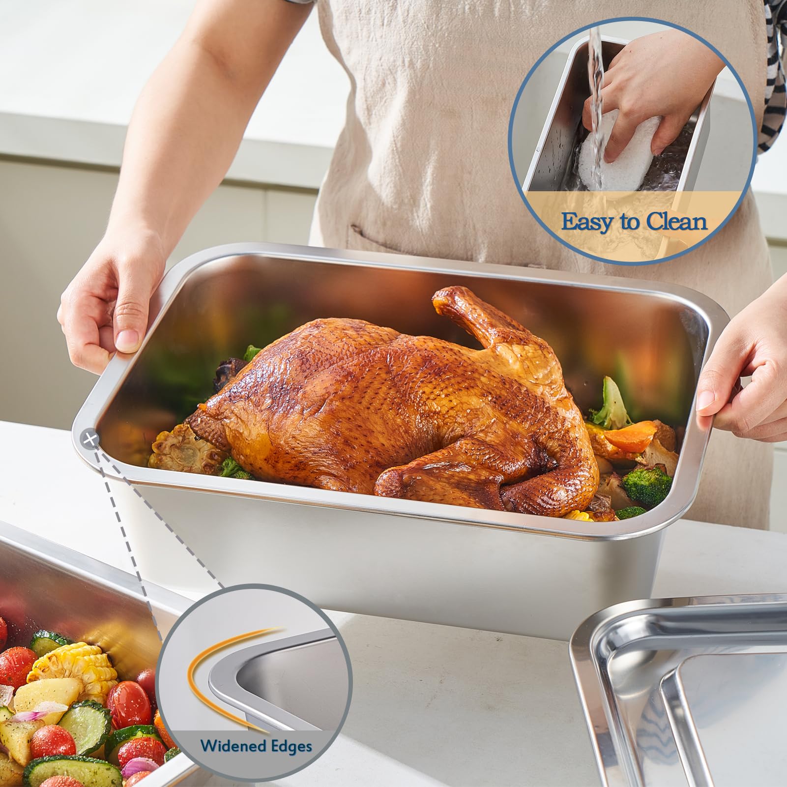 CozyState pan inside oven indicating oven-safe up to 500°F