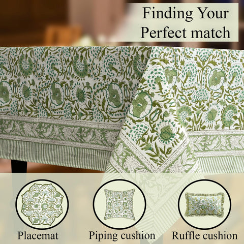 CPC COTTON PRINT CLUB neatly folded tablecloth ready to gift emphasizing presentable packaging