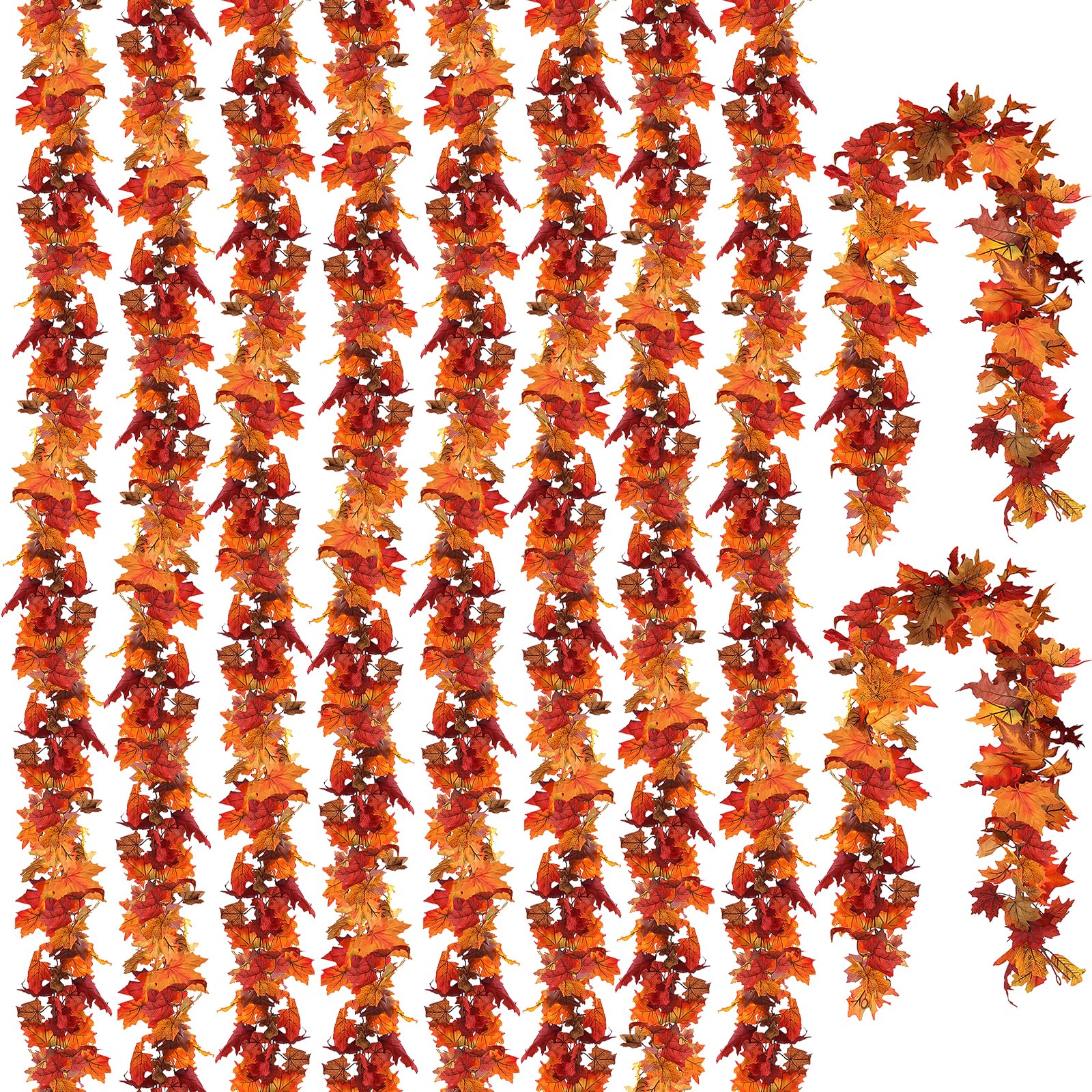 CQURE front packaging showing 10-pack garlands and included hooks for easy setup