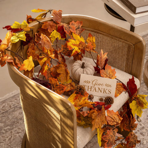 CQURE used as a table centerpiece creating layered fall styling