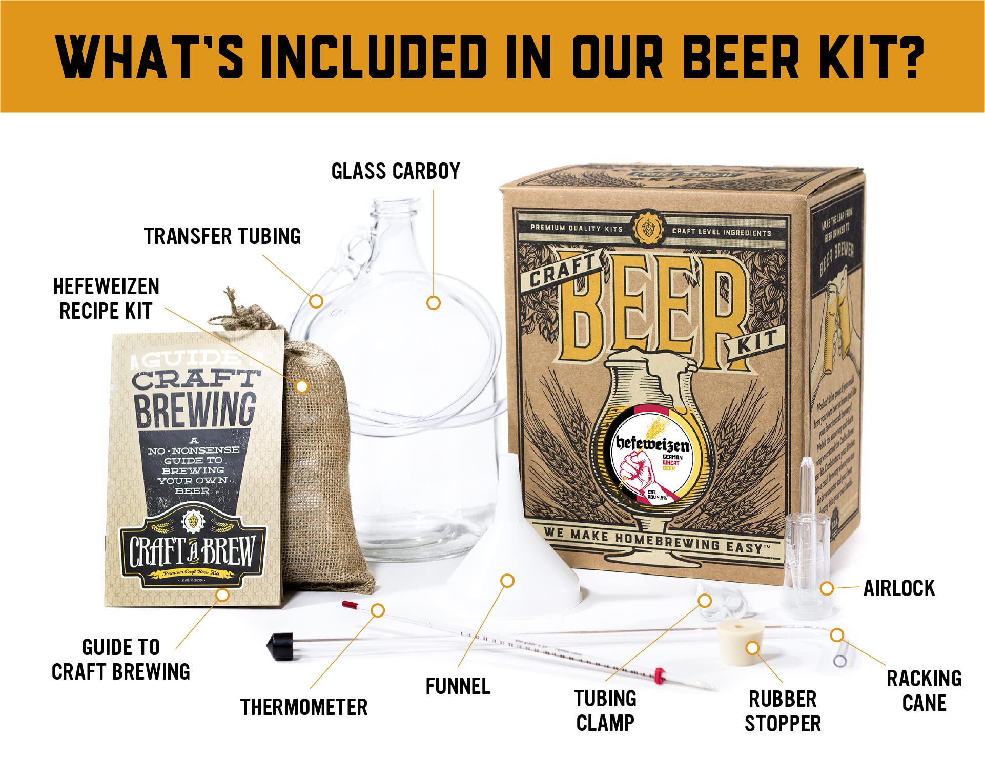 Craft A Brew fermenter with airlock showing secure fermentation benefit